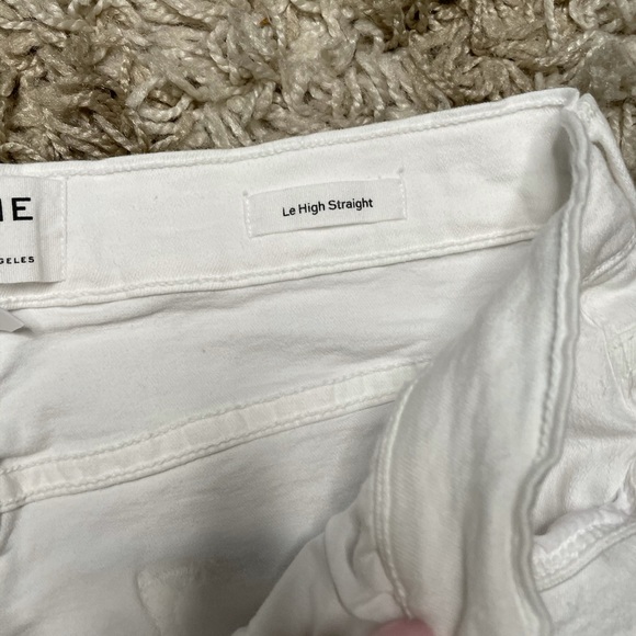 Frame Jeans white Le High Straight Jeans size 30 - Picture 3 of 11